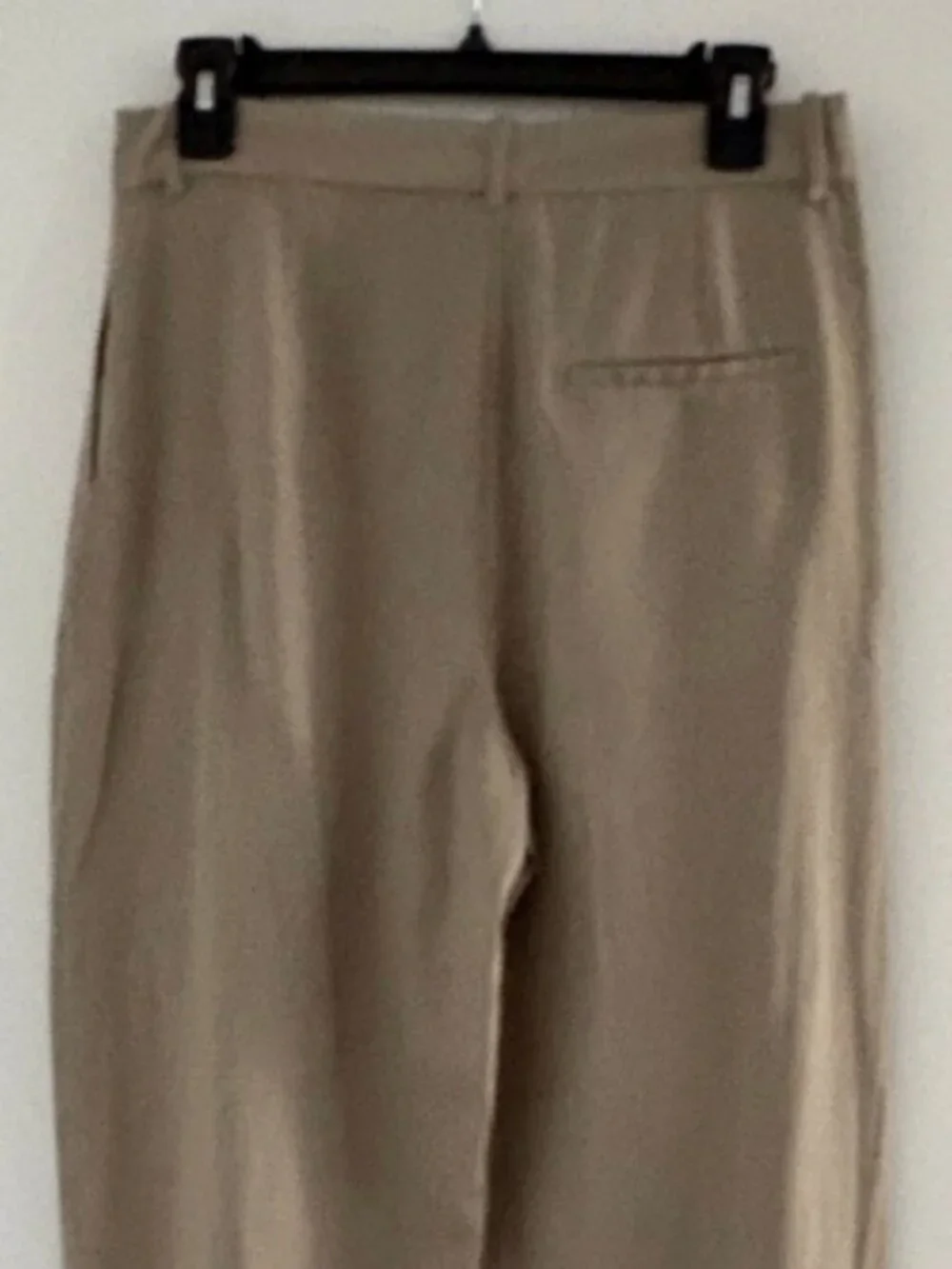Zara NEW Linen Blend Wide Leg Trousers | Taupe Beige | Size Small | NWT |